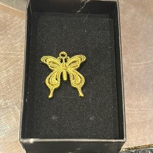 Gold Butterfly Pendant